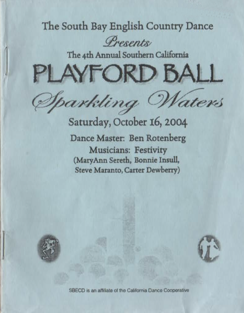 Playford-to-the-Present 2004-Program Cover
