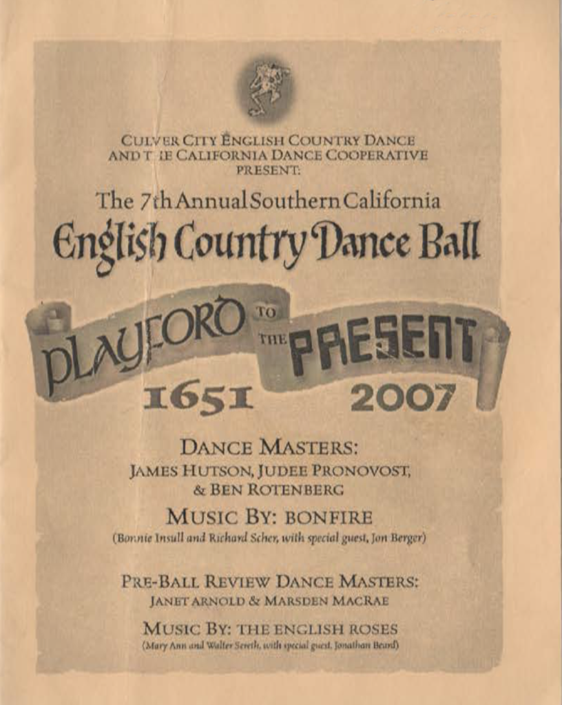 Playford-to-the-Present 2007-Program Cover